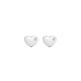 Heart CZ Earrings