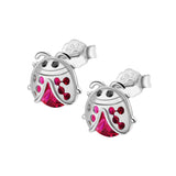 Ladybug CZ Earrings