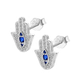 Eye of Hamsa CZ Earrings