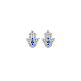 Eye of Hamsa CZ Earrings