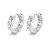 Aztec Hoop Earrings