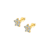Snowflake CZ Earrings