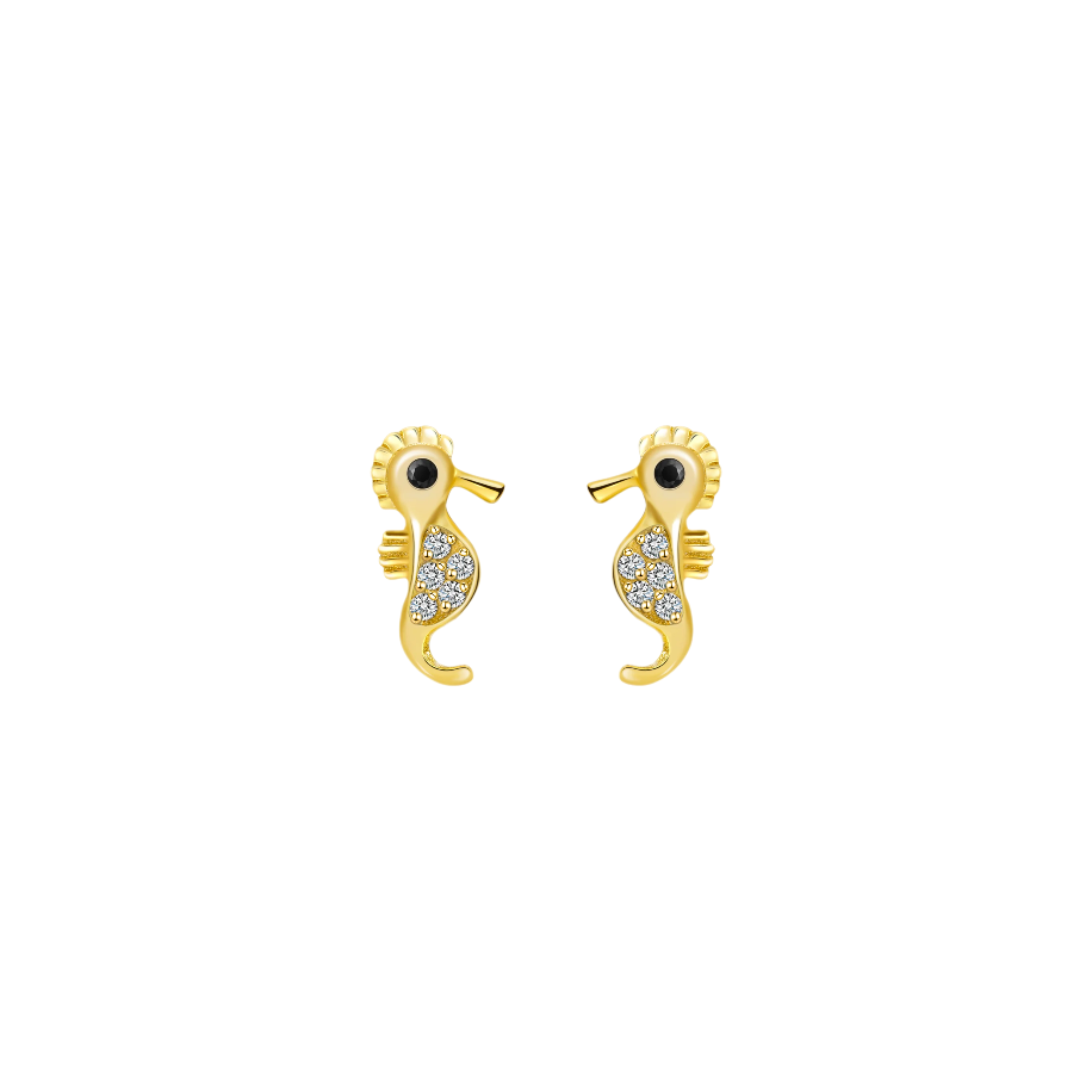 Seahorse CZ Earrings