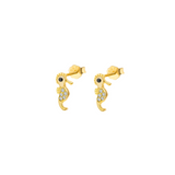 Seahorse CZ Earrings