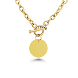 Circle Charm Bracelet & Necklace