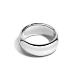 8mm Silver Wedding Band Ring
