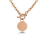 Circle Charm Bracelet & Necklace