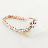 14K Gold Plated Simulant Diamond Tennis Bracelet 3mm